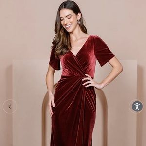 Revelry Giselle Velvet Dress - Size 6